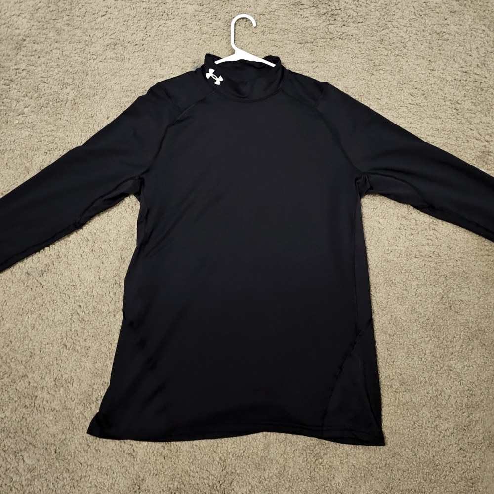 Mens Cold Gear Under Armour Long Sleeve Compression Shirt (black) size XL